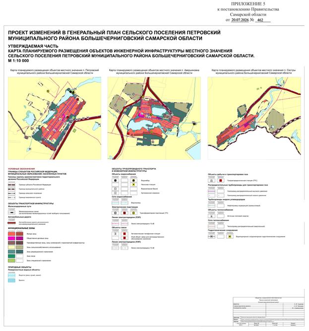 Постановление Правительства Самарской области от 20.07.2026 N 462 "О внесении изменений в Генеральный план сельского поселения Петровский муниципального района Большечерниговский Самарской области". Рис. 16